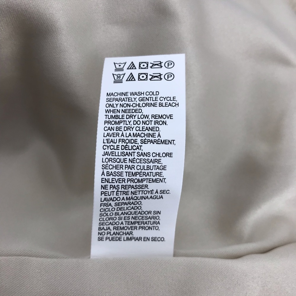 Lucky Brand Oatmeal Faux Shearling Snap Button Coat Jacket - Picture 11 of 11